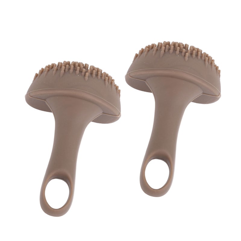2 Pcs Silicone Freckles Stamp Makeup Tool Realistic Looking One Press Cute Small Faux Freckles Stamp Pen Brown - Image 4