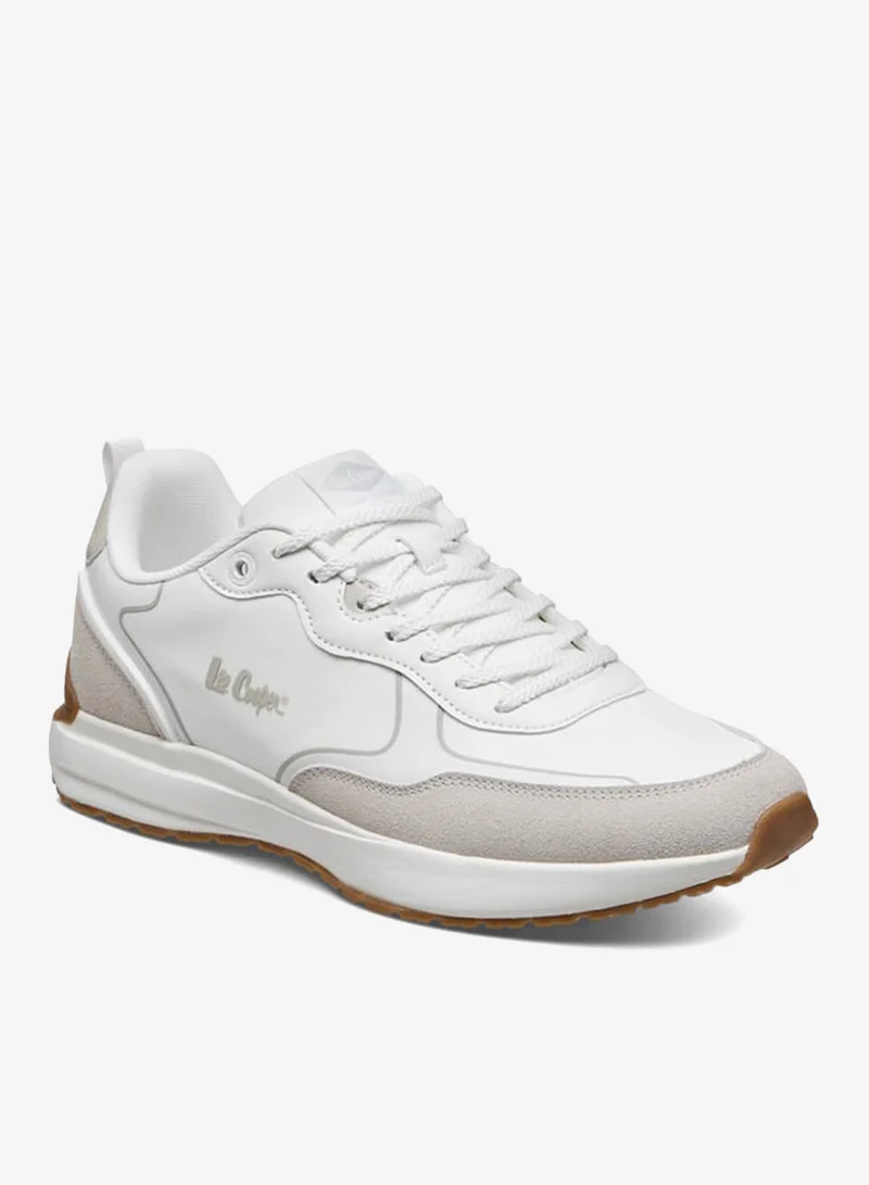 لي كوبر سنيكرز رجالي بتفاصيل شعار وإغلاق برباط