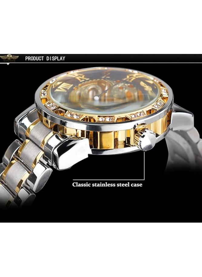 Winner Watches for Men Watch Stainless Steel Luxury Luminous Water Resistant Automatic Mechanical Wristwatch 8012  - Image 4