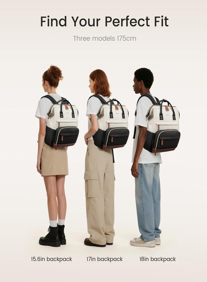 LOVEVOOK Laptop Backpack for Women, 15.6 Inch Work Business Backpacks Purse With Large Capacity, Waterproof Nurse Bag College Bookbag for School, Waterproof Casual Daypack for Travel - Image 5