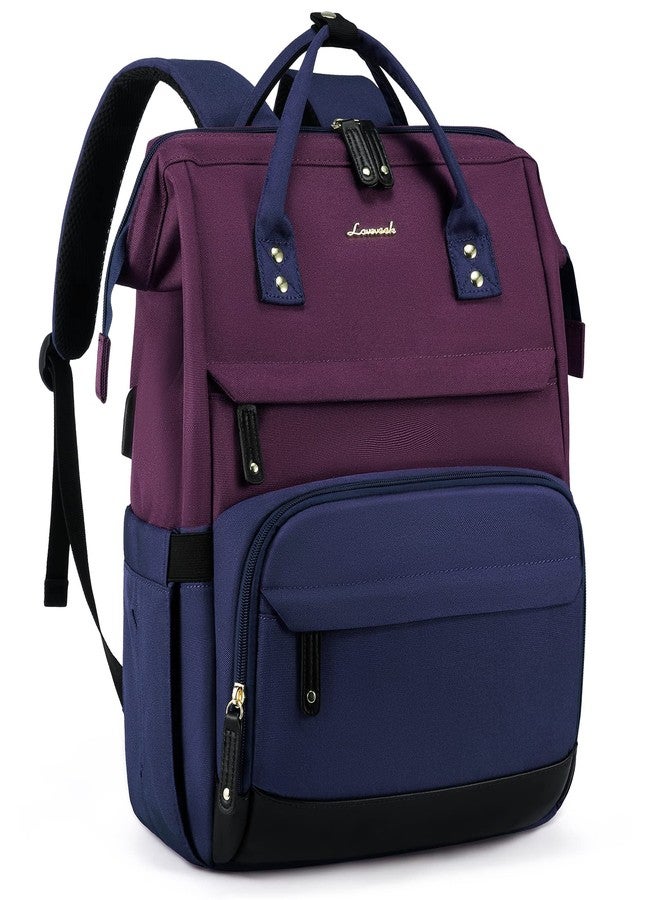 LOVEVOOK Laptop Backpack for Women, 15.6 Inch Work Business Backpacks Purse With Large Capacity, Waterproof Nurse Bag College Bookbag for School, Waterproof Casual Daypack for Travel - Image 1