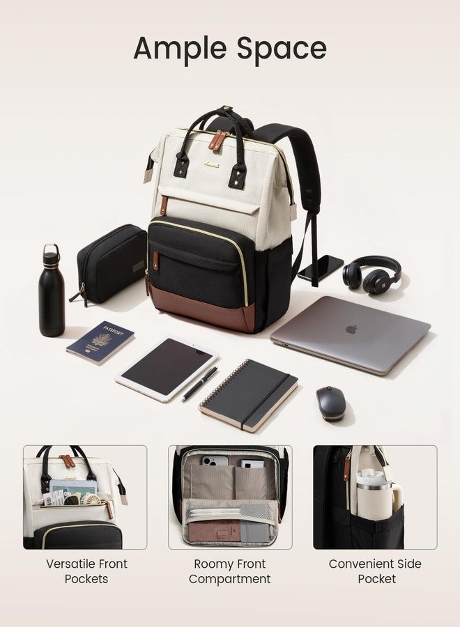 LOVEVOOK Laptop Backpack for Women, 15.6 Inch Work Business Backpacks Purse With Large Capacity, Waterproof Nurse Bag College Bookbag for School, Waterproof Casual Daypack for Travel - Image 4