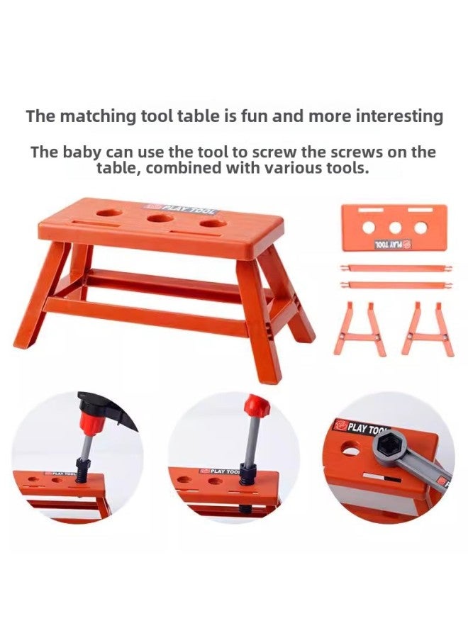 Children's Tool Box Toy Set Electric Drill Screwdriver Repair Artificial Play House Stall Special Supply-Color:Electric 68-piece Tool Set [storage Box] - Image 5