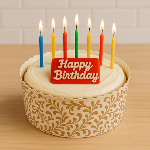 Esslly 6" Bake & Serve Paper Cake Mould Set - Gold Floret Design, 500g Capacity, Greaseproof & Heat-Resistant, Ideal for Cakes, Tarts & Panettones (Pack of 25) - Image 3