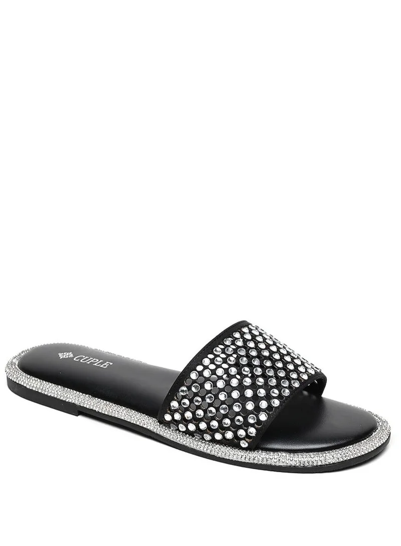 Cuple Slip-on Embellished  Flat Sandals