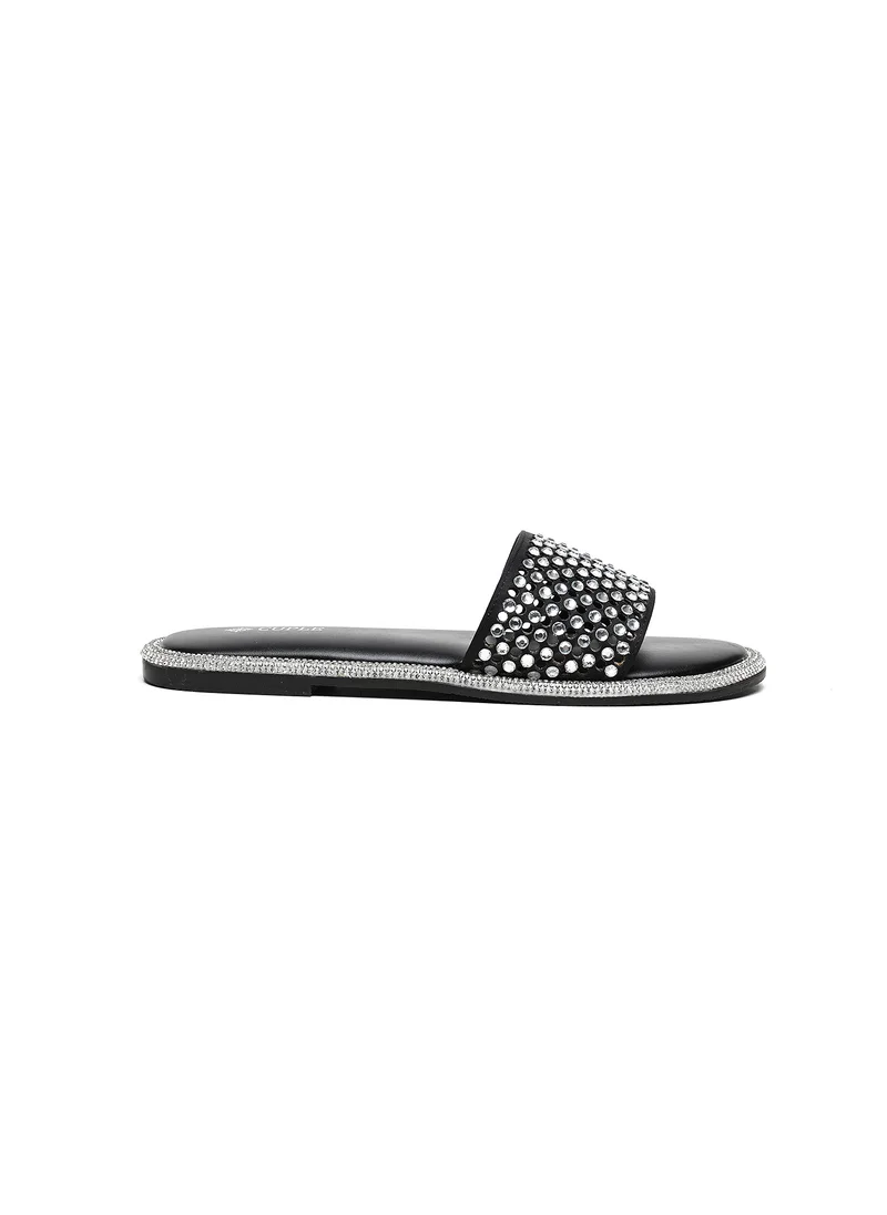 كيوبل Slip-on Embellished  Flat Sandals