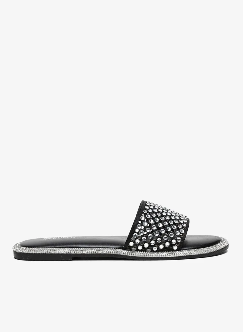 Cuple Slip-on Embellished  Flat Sandals