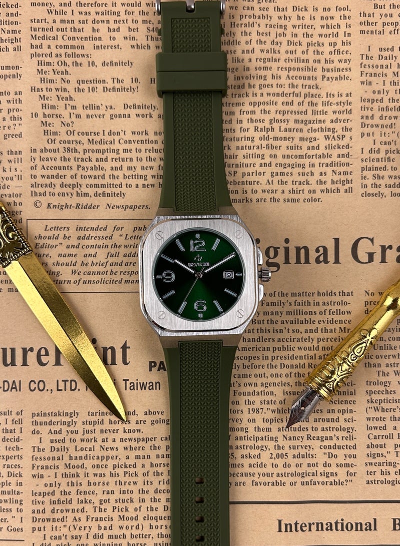 ديفوشي ساعة رجاليه بسوار ربل ناعم ضد الماء - Image 4