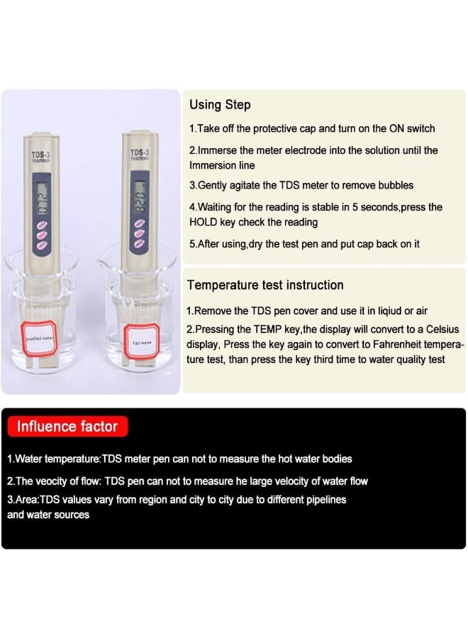 SKY-TOUCH TDS Digital Water Meter, Quality Tester Filter Pen  - Image 5