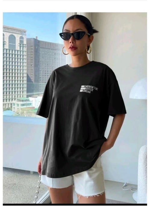 Cherish Time Effect Printed Unisex T-Shirt