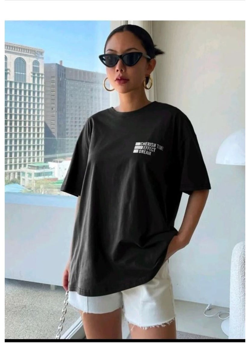 Medinenur - Cherish Time Effect Printed Unisex T-Shirt - Image 1