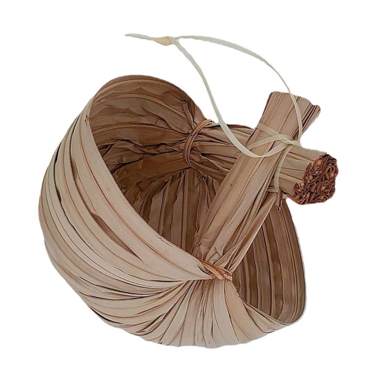 Large Palm Leaf Dessert Bowl For Fruit Salad Soup And Storage - Image 2