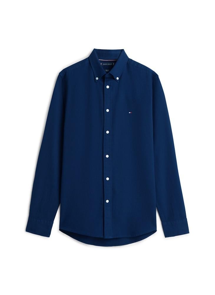 TOMMY HILFIGER Flex Dobby Regular Fit Shirt - Image 5