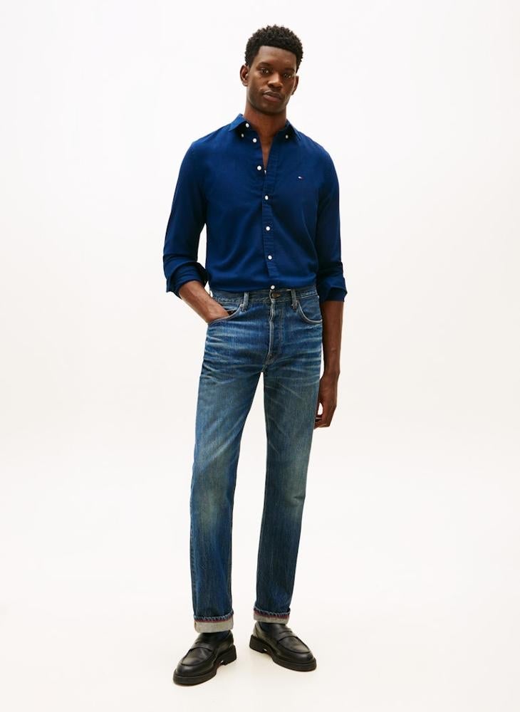 TOMMY HILFIGER Flex Dobby Regular Fit Shirt - Image 4