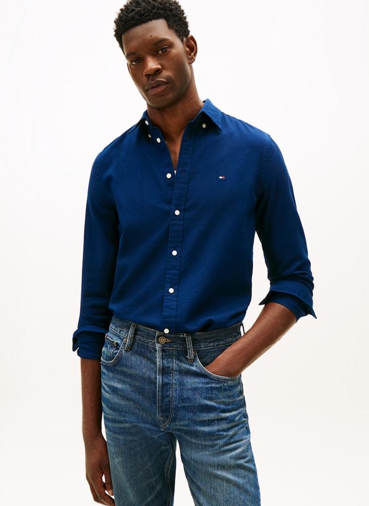 TOMMY HILFIGER Flex Dobby Regular Fit Shirt - Image 3