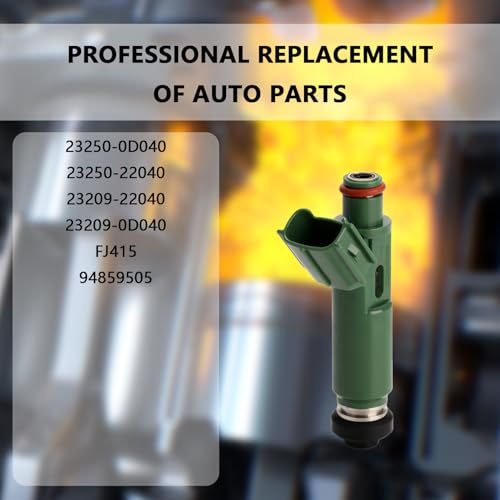 NECATUO Set of 4 Fuel Injectors Compatible with Toyota Celica MR2 Spyder Corolla Matrix Chevy Prizm Pontiac Vibe 18L 20L Replaces 232500D040 FJ415 94859505 - Image 3