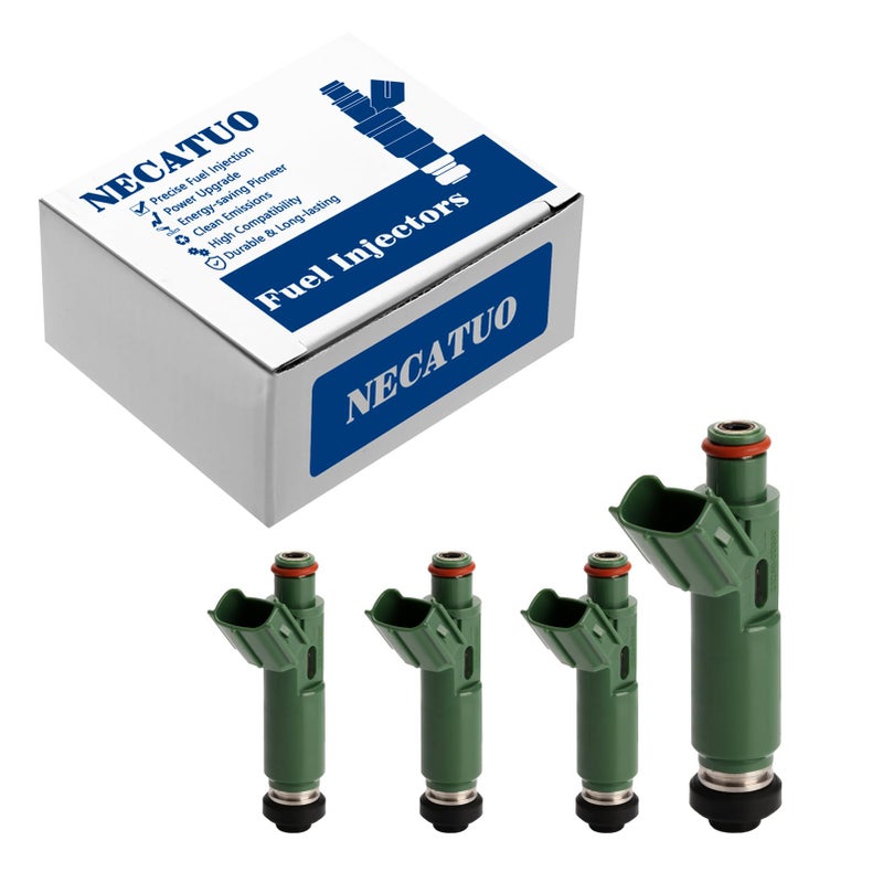NECATUO Set of 4 Fuel Injectors Compatible with Toyota Celica MR2 Spyder Corolla Matrix Chevy Prizm Pontiac Vibe 18L 20L Replaces 232500D040 FJ415 94859505 - Image 2