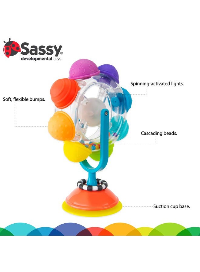 Sassy Rainbow Wheel High Tray Toy, Age 6+ Months - Image 2