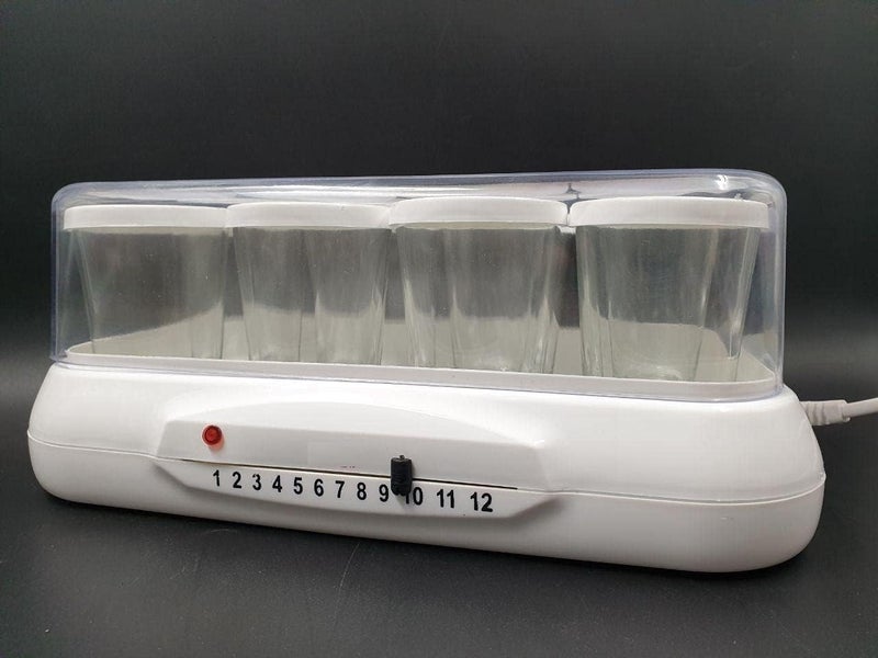 Kitchen Electric Gadgets (Yogurt Maker 8 Cups, Glass, White) - Image 1