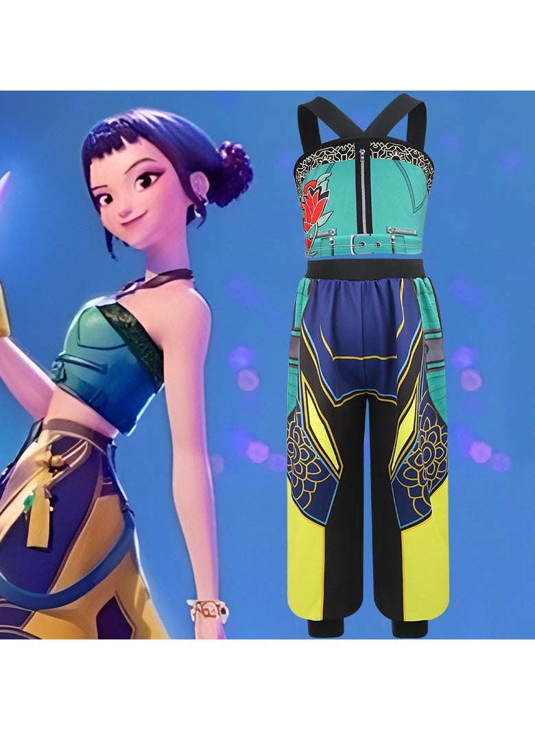 general K-POP: Demon Hunting Girl Group Zoe Cosplay Costume Exquisitely Recreates Stage Performance Outfit - Image 1