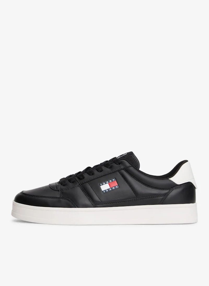 TOMMY JEANS The Greenwich Logo Leather Court Trainers