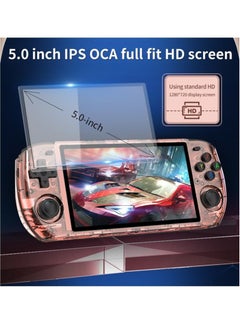 Powkiddy POWKIDDY RGB10 MAX3 Handheld Game Console, 5 Inch IPS Screen Retro Video Game Console Open Source Linux Game Player, Support WiFi & Bluetooth,10000+ Games Portable PSP (Blue, 128G)  - Image 5