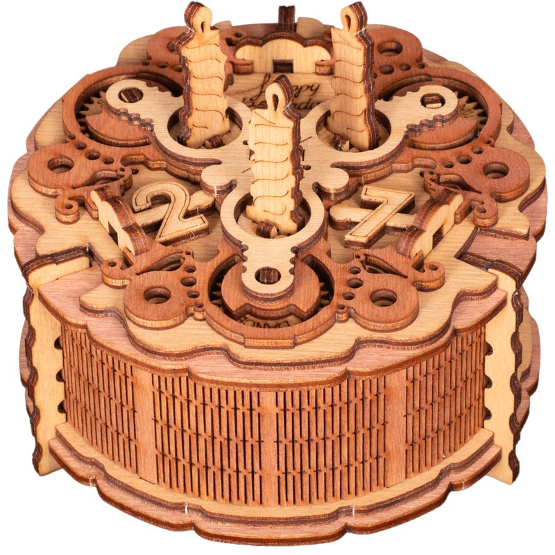 iDventure Birthday Cake Puzzle Box â€“ 3D Gift Box for Adults â€“ Money Holder Puzzle Game â€“ Escape Room Brain Teaser for Men & Women - Image 1
