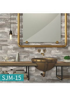 Generic Decorative 3D Wall Panels Wall Panels 16PCS 20.32*10.16cm 3D Wall Sticker Self-Adhesive Wall Panels Waterproof PE Foam Wallpaper Brick Wallpaper for Kichen Wall Decor  - Image 5