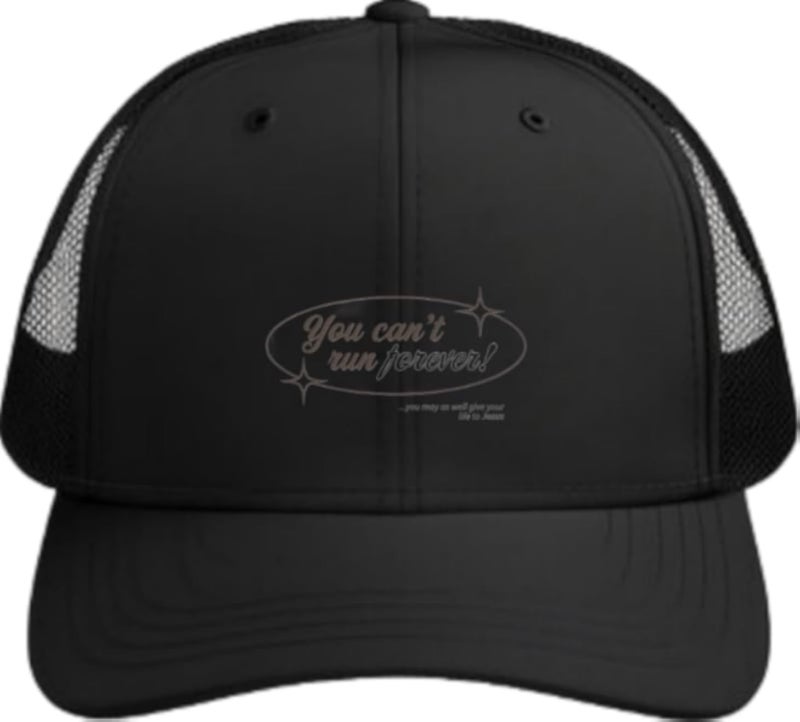You can't run forever Planets unisex baseball cap Black