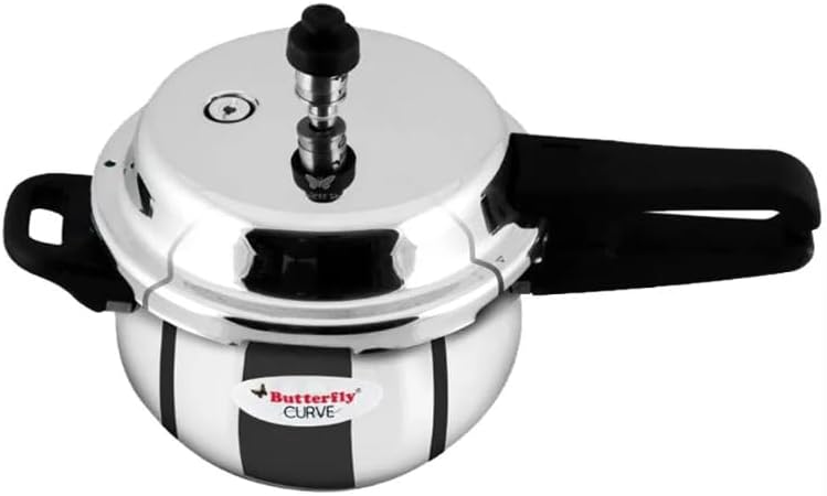 BUTTERFLY Stainless Steel 3-Liter Curve Pressure Cooker - Image 1