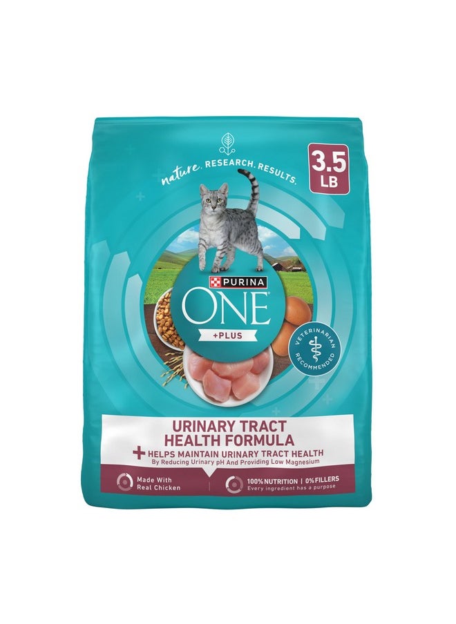 Purina ONE Purina ONE High Protein Dry Cat Food, +Plus Urinary Tract Health Formula - 3.5 lb. Bag  - Image 1