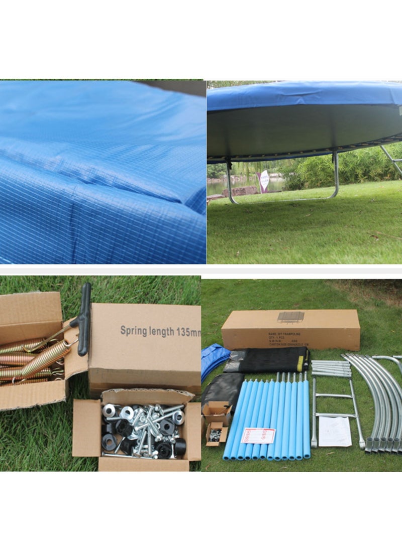 Generic Trampoline For Kids with Safety Fence Protection Net Fitness Bounce Net Outdoor Jumping Bed Parent-child Game Fitness Equipment 8FT  - Image 4