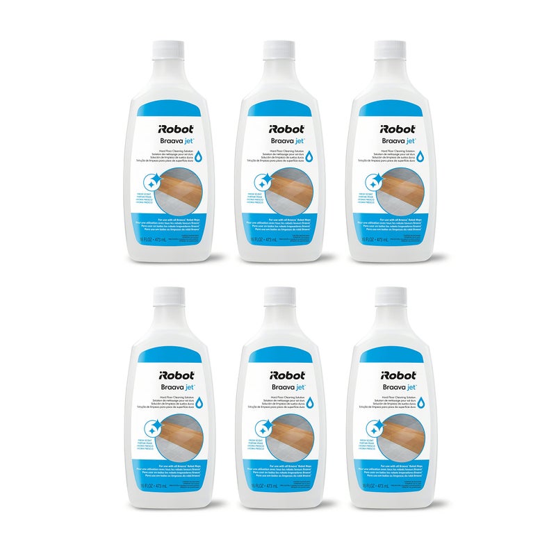 iRobot Authentic Replacement Parts-Hard Floor Cleaner Concentrate Compatible with Roomba 100, 200, 400, 500 Combo series, Combo i5, i5+, j5, j5+, j7+, j9+, 10 Max, Essential & Braava 240, m6 (6 Pack) - Image 1
