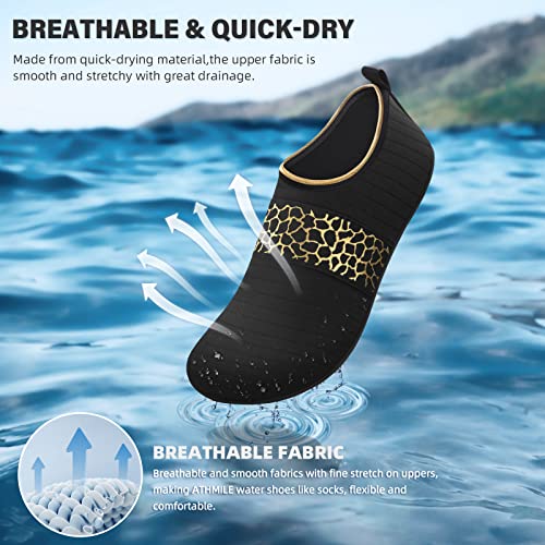 ATHMILE Water Shoes Women Men Barefoot Aqua Socks Quick-Dry for Beach Swim Pool Yoga Camping Cruise Surf Sport - Image 5