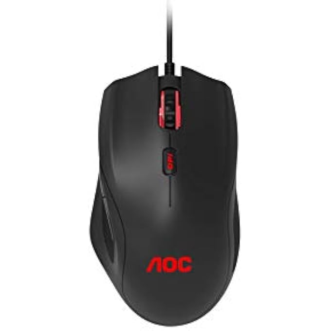 AOC GM200 GAMING MOUSE - 4200 DPI - RGB COLOURS - 1.8 METRE PVC CABLE - Image 3