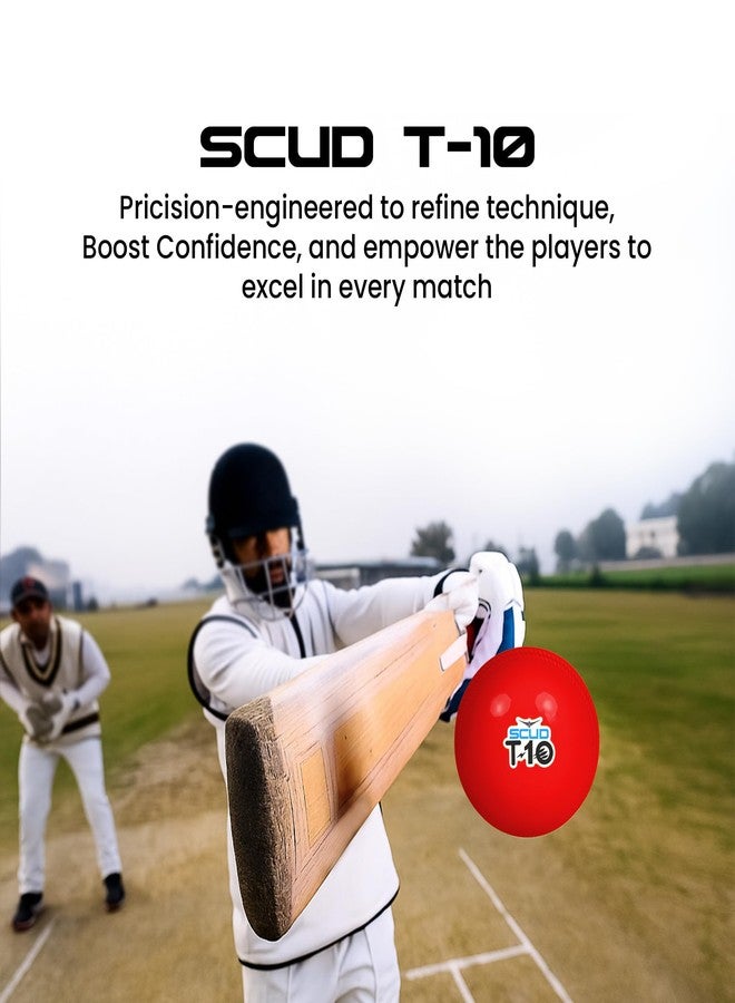 SCUD T10 PVC Wind Ball for Practice | Indoor & Outdoor Soft Training Cricket Ball for Coaching & Daily Practice | Lightweight 80-85 g Durable PVC Construction (Pack of 3pc Balls, Multicolor) - Image 5