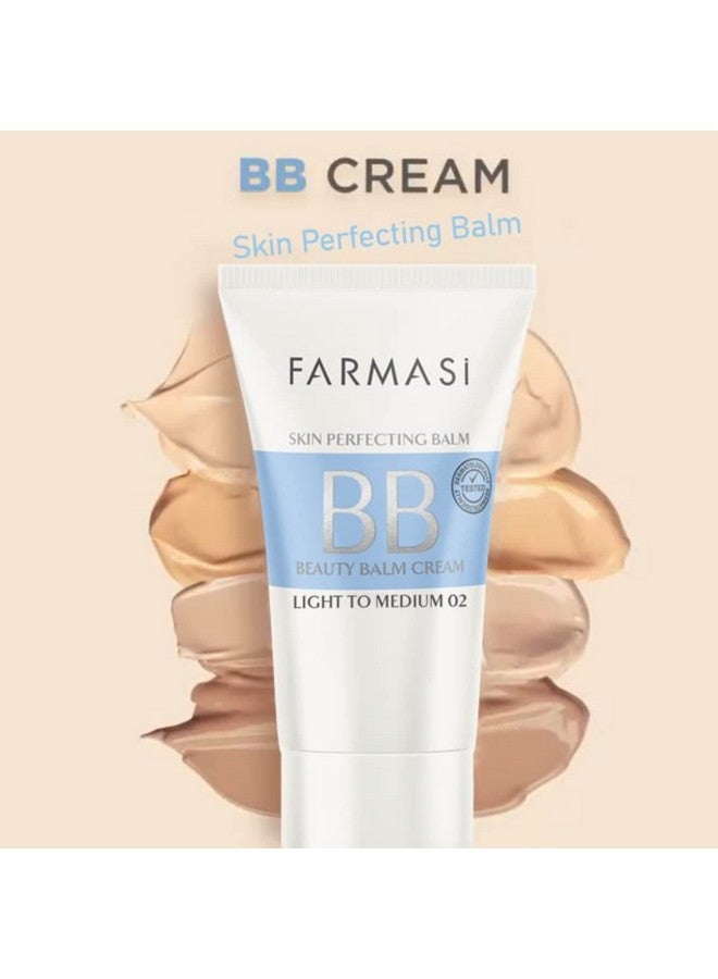 FARMASi Make Up BB Cream Beauty Balm, Full-Coverage Foundation, Concealer, Moisturizer BB Cream for All Skin Types, 1.7 fl. oz. / 50 ml (Light to medium) - Image 3
