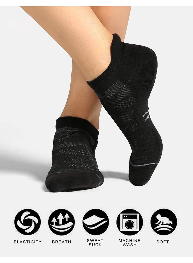 Sweet seven 6-Pack Women's Cushioned Low-Cut Running Socks - Athletic Tab Socks for Comfortable Workouts - Image 5
