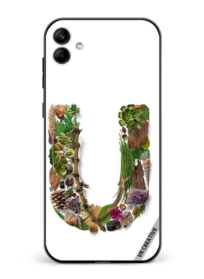 VR CREATIVE Protective Case Cover For Samsung Galaxy A04 Alphabet U Design Multicolour - Image 1