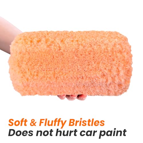 ARTIPOLY 12" Car Wash Brush Head with Soft Bristle for Auto RV Truck Boat Camper Exterior Washing Cleaning - Image 4