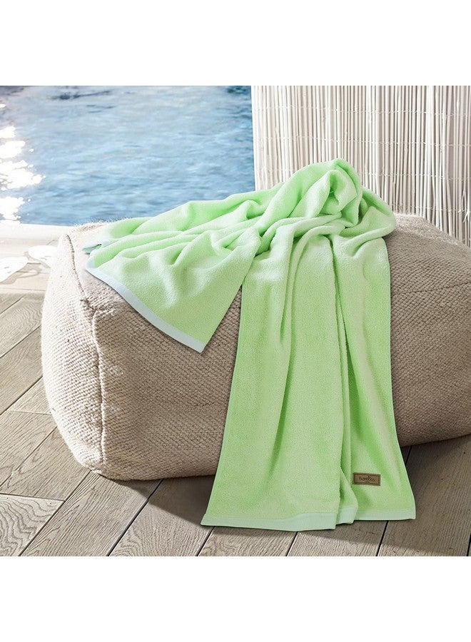 SPREAD SPAIN Bamboo Towels for Bath, Towels for Bath Large Size, Bamboo Bath Towel High Absorbent & Soft, 360 GSM, 1 Piece Bath Towel for Men/Women, 70 cms x 150 cms - Lime - Image 1
