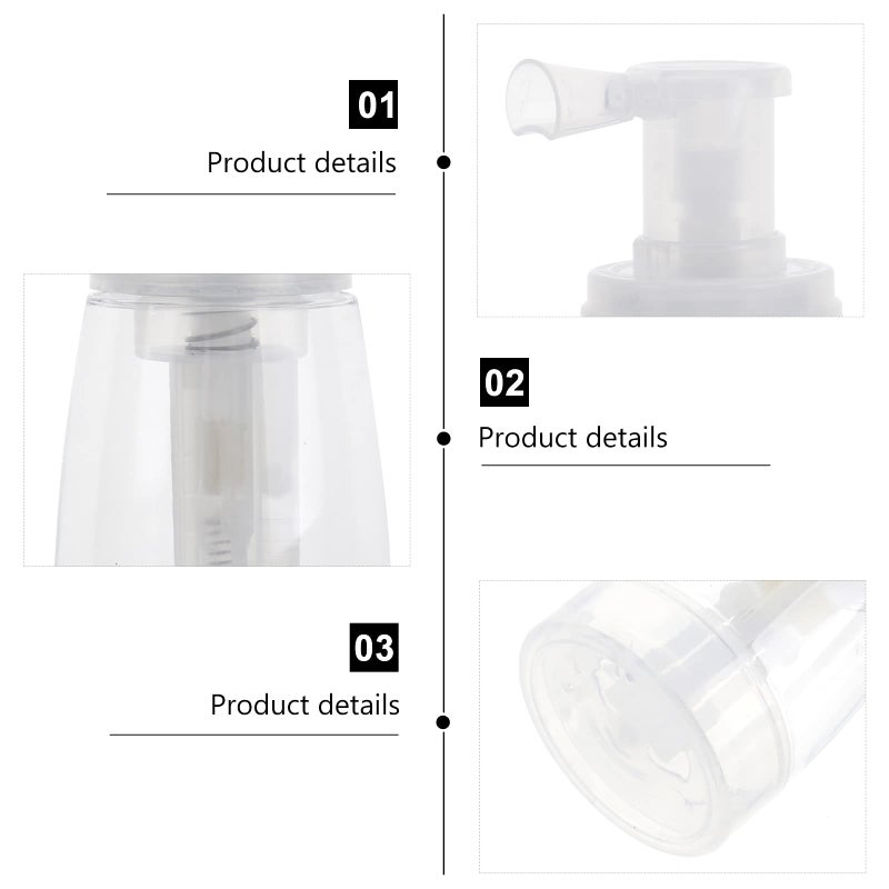 minkissy Powder Puffer Bottle For Glitter Spray Barber Powder Spray Bottle Empty Powder Spray Bottle Travel Cosmetic Blower For Hair Salon Home Beauty (Nozzle Color Random) - Image 5