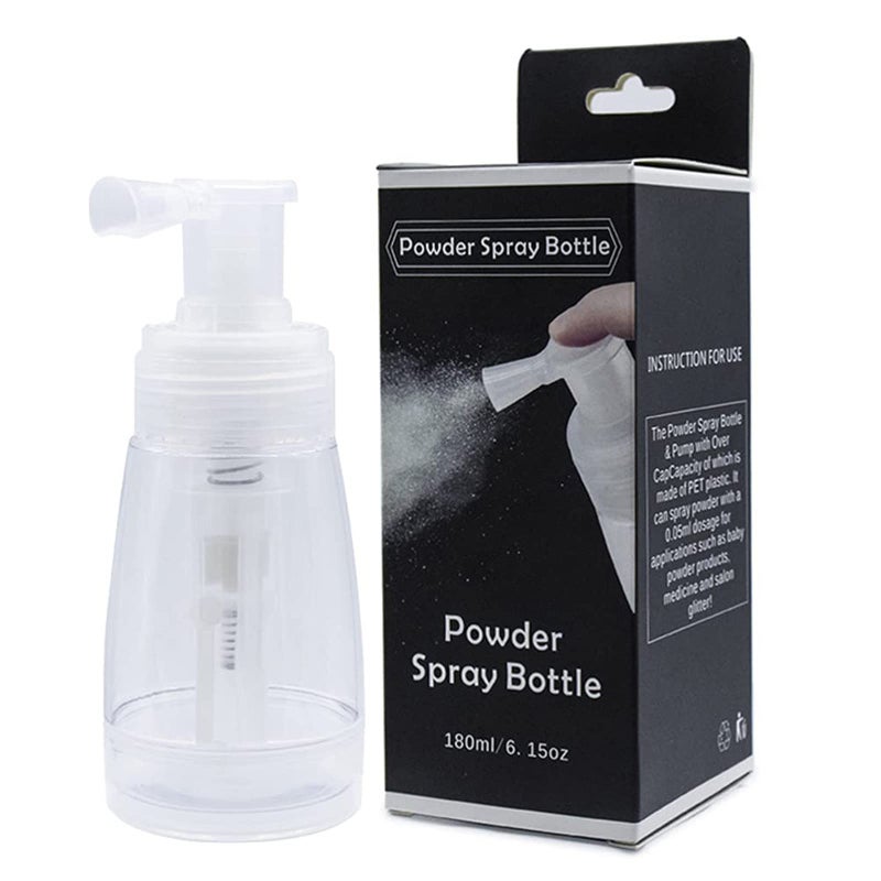 minkissy Powder Puffer Bottle For Glitter Spray Barber Powder Spray Bottle Empty Powder Spray Bottle Travel Cosmetic Blower For Hair Salon Home Beauty (Nozzle Color Random) - Image 1