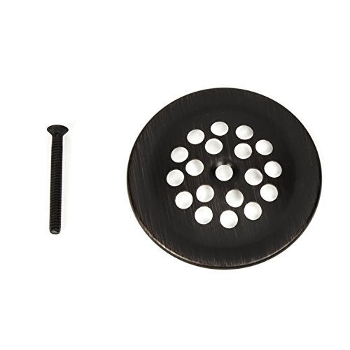 PermaFLOW PF WaterWorks Bathtub/Bath Tub Drain Shoe Grid/Strainer Cover with Matching Screw;Oil Rubbed Bronze; PF0915-ORB - Image 1