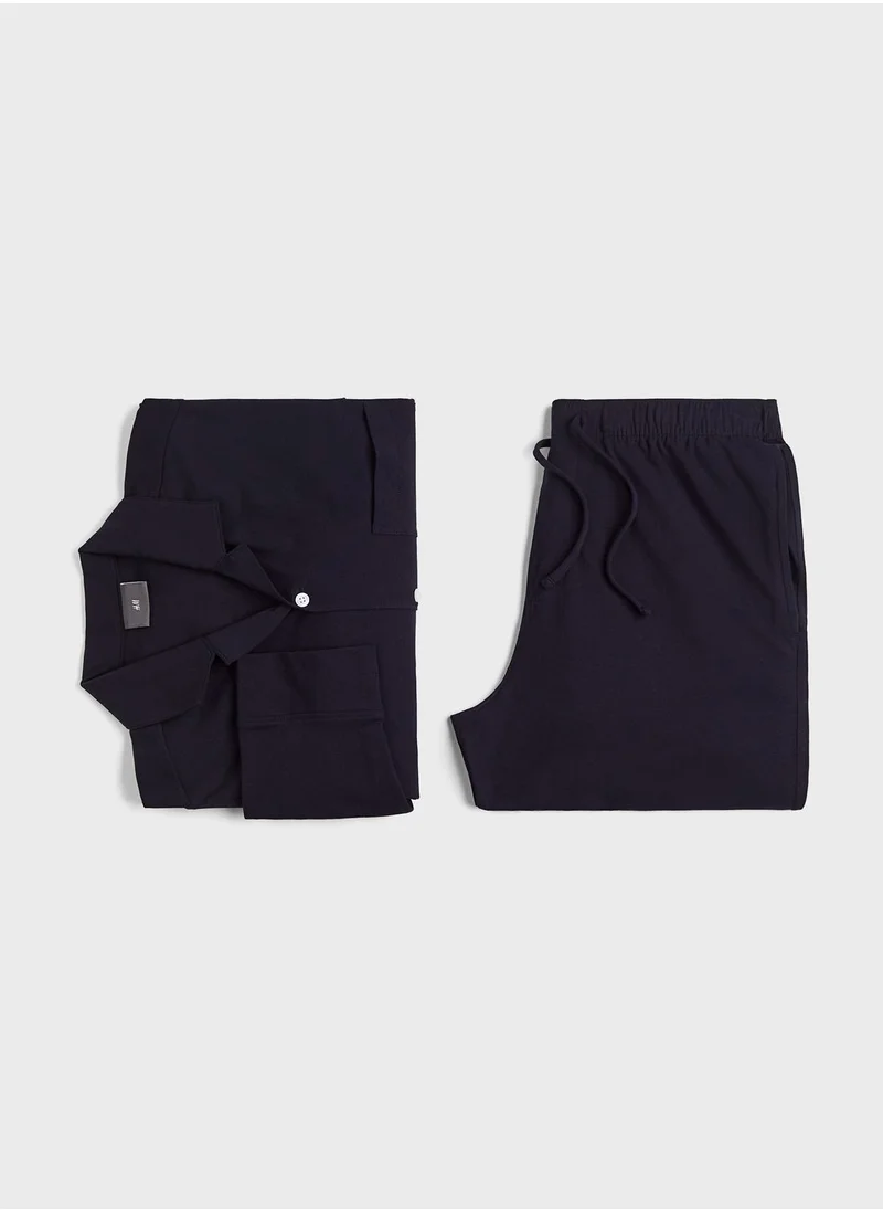 H&M Shirt Pyjama Set