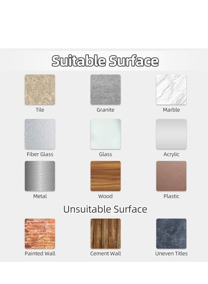 Excefore Heavy Duty Suction Cup Hooks - Versatile Black & White Hangers for Bathroom, Garden, Glass Door, Window, Wall - Ideal for Towels, Wreaths - 6 Pack - Easy Install, Weather Resistant - Image 4