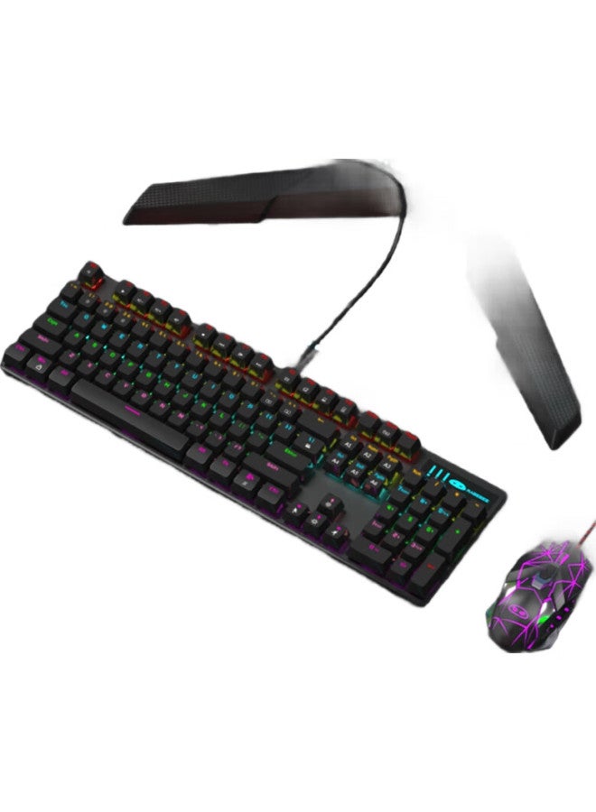 Magegee Mechanical Storm Gaming Set, Mechanical Keyboard And Mouse Combo, Backlit Gaming Keyboard And Mouse Set For Desktop And Laptop, Black With Mixed Backlight, Black Switch - Image 2