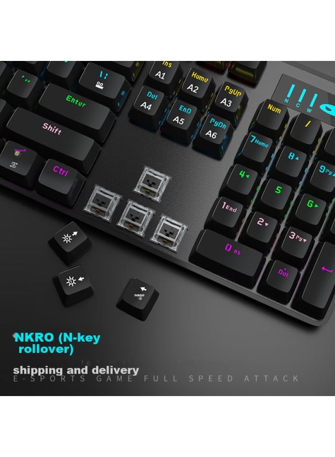 Magegee Mechanical Storm Gaming Set, Mechanical Keyboard And Mouse Combo, Backlit Gaming Keyboard And Mouse Set For Desktop And Laptop, Black With Mixed Backlight, Black Switch - Image 3