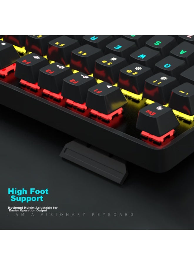 Magegee Mechanical Storm Gaming Set, Mechanical Keyboard And Mouse Combo, Backlit Gaming Keyboard And Mouse Set For Desktop And Laptop, Black With Mixed Backlight, Black Switch - Image 4