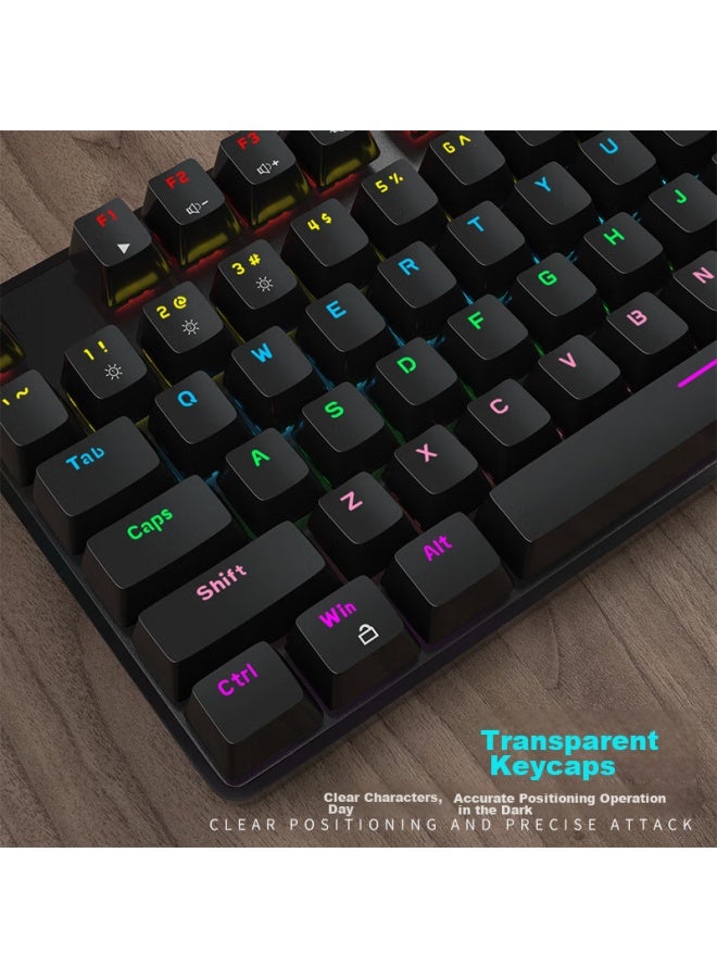Magegee Mechanical Storm Gaming Set, Mechanical Keyboard And Mouse Combo, Backlit Gaming Keyboard And Mouse Set For Desktop And Laptop, Black With Mixed Backlight, Black Switch - Image 5